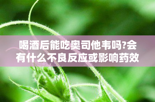 喝酒后能吃奥司他韦吗?会有什么不良反应或影响药效吗?,惊爆!花300元买药竟不知喝酒后吃奥司他韦有这隐情,吓一跳! 喝酒后能吃奥司他韦吗?会有什么不良反应或影响药效吗?,惊爆!花300元买药竟不知喝酒后吃奥司他韦有这隐情,吓一跳!