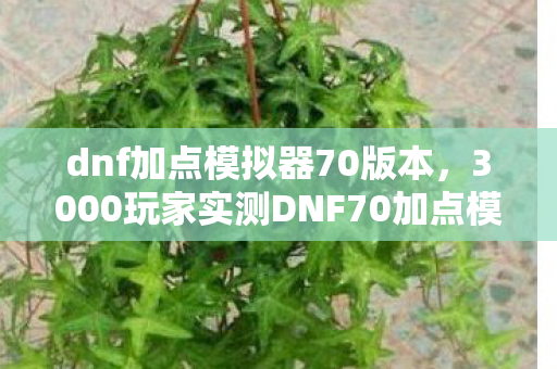 dnf加点模拟器70版本,3000玩家实测DNF70加点模拟器,疑点重重!大神绷不住,这科学吗? dnf加点模拟器70版本,3000玩家实测DNF70加点模拟器,疑点重重!大神绷不住,这科学吗?
