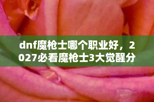 dnf魔枪士哪个职业好，2027必看魔枪士3大觉醒分支实测！90%玩家错过的隐藏机制曝光