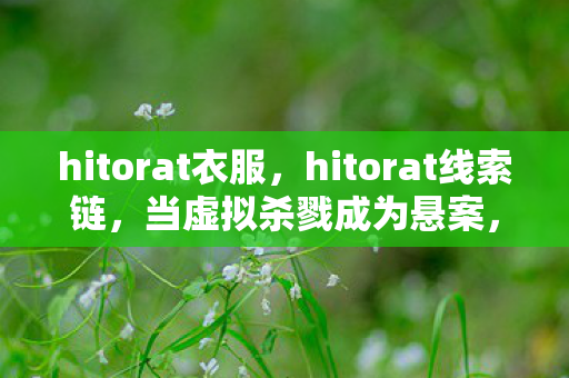 hitorat衣服,hitorat线索链,当虚拟杀戮成为悬案,毛骨悚然的是我杀了自己 hitorat衣服,hitorat线索链,当虚拟杀戮成为悬案,毛骨悚然的是我杀了自己