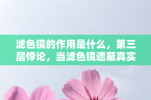 滤色镜的作用是什么，第三层悖论，当滤色镜遮蔽真实时，我们为何仍在凝视深渊？