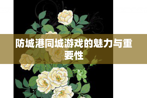 防城港同城游戏的魅力与重要性图片