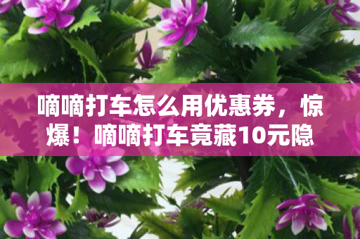 嘀嘀打车怎么用优惠券,惊爆!嘀嘀打车竟藏10元隐情?离职老兵拍桌,这操作真让人吓一跳! 嘀嘀打车怎么用优惠券,惊爆!嘀嘀打车竟藏10元隐情?离职老兵拍桌,这操作真让人吓一跳!