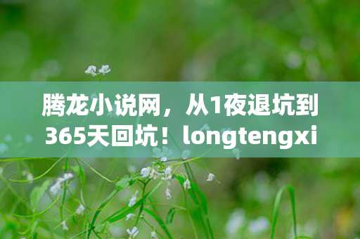 腾龙小说网，从1夜退坑到365天回坑！longtengxiaoshuowang让我破防又真香？