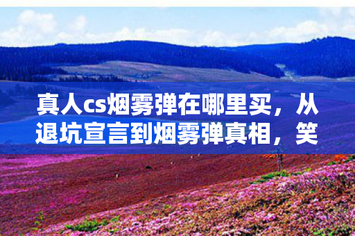 真人cs烟雾弹在哪里买,从退坑宣言到烟雾弹真相,笑着抽自己,哭着坐回屏幕前 真人cs烟雾弹在哪里买,从退坑宣言到烟雾弹真相,笑着抽自己,哭着坐回屏幕前