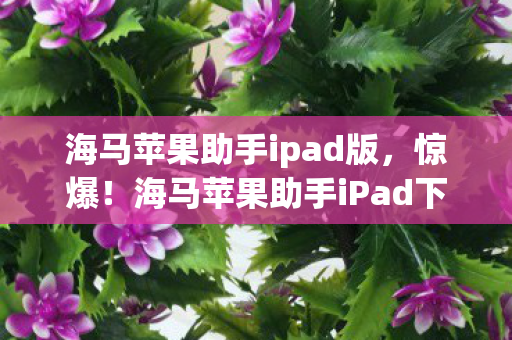 海马苹果助手ipad版,惊爆!海马苹果助手iPad下载10次后蹊跷频发,后背发凉真相揭秘 海马苹果助手ipad版,惊爆!海马苹果助手iPad下载10次后蹊跷频发,后背发凉真相揭秘
