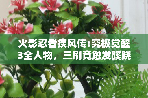 火影忍者疾风传:究极觉醒3全人物,三刷竟触发蹊跷剧情!后背发凉的究极觉醒3隐藏真相 火影忍者疾风传:究极觉醒3全人物,三刷竟触发蹊跷剧情!后背发凉的究极觉醒3隐藏真相