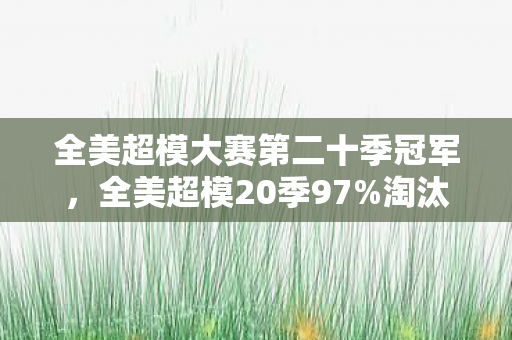 全美超模大赛第二十季冠军，全美超模20季97%淘汰率下，她用眼泪浇灌出逆袭王冠？最后1%的真相太扎心！