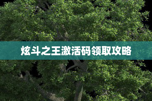 炫斗之王激活码领取攻略图片