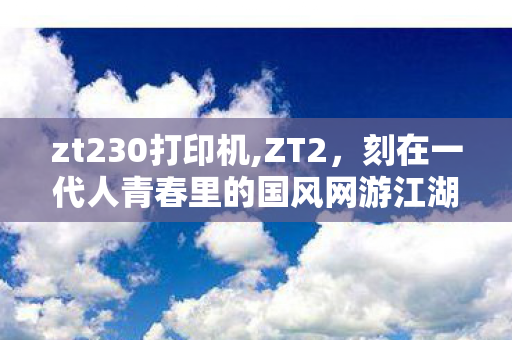 zt230打印机,ZT2,刻在一代人青春里的国风网游江湖 zt230打印机,ZT2,刻在一代人青春里的国风网游江湖