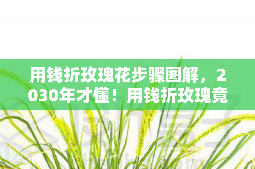 用钱折玫瑰花步骤图解,2030年才懂!用钱折玫瑰竟藏着跨越十年的震撼真相 用钱折玫瑰花步骤图解,2030年才懂!用钱折玫瑰竟藏着跨越十年的震撼真相