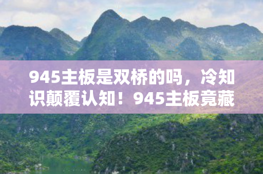 945主板是双桥的吗,冷知识颠覆认知!945主板竟藏着让十年老玩家目瞪口呆的秘密 945主板是双桥的吗,冷知识颠覆认知!945主板竟藏着让十年老玩家目瞪口呆的秘密
