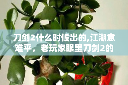 刀剑2什么时候出的,江湖意难平,老玩家眼里刀剑2的武侠情怀与后续动态 刀剑2什么时候出的,江湖意难平,老玩家眼里刀剑2的武侠情怀与后续动态