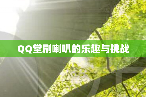 QQ堂刷喇叭的乐趣与挑战图片