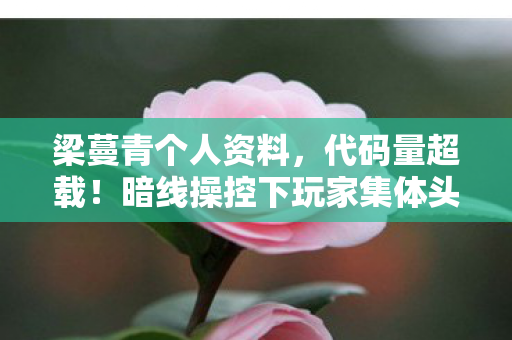 梁蔓青个人资料，代码量超载！暗线操控下玩家集体头皮发麻的神经代码，2037
