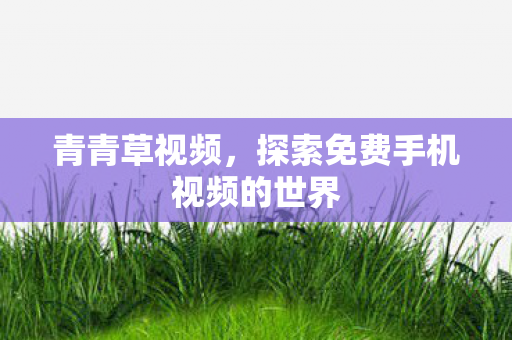 探索免费手机视频的世界图片