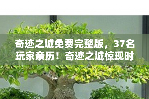 奇迹之城免费完整版,37名玩家亲历!奇迹之城惊现时间裂缝?网吧大神,我差点笑到键盘脱手 奇迹之城免费完整版,37名玩家亲历!奇迹之城惊现时间裂缝?网吧大神,我差点笑到键盘脱手