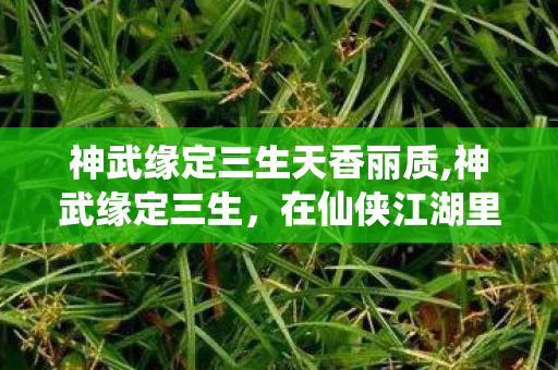 神武缘定三生天香丽质,神武缘定三生,在仙侠江湖里守一场跨岁月的并肩之约 神武缘定三生天香丽质,神武缘定三生,在仙侠江湖里守一场跨岁月的并肩之约