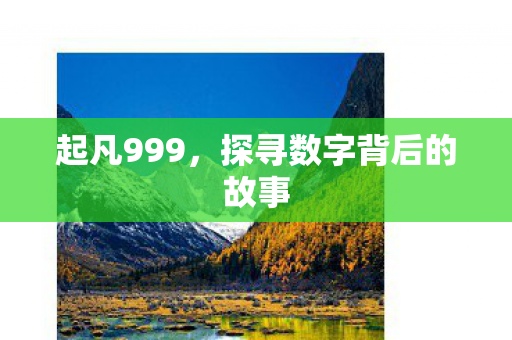 探寻数字背后的故事图片