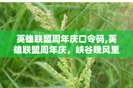 英雄联盟周年庆口令码,英雄联盟周年庆,峡谷晚风里,我们的青春又添新刻度 英雄联盟周年庆口令码,英雄联盟周年庆,峡谷晚风里,我们的青春又添新刻度