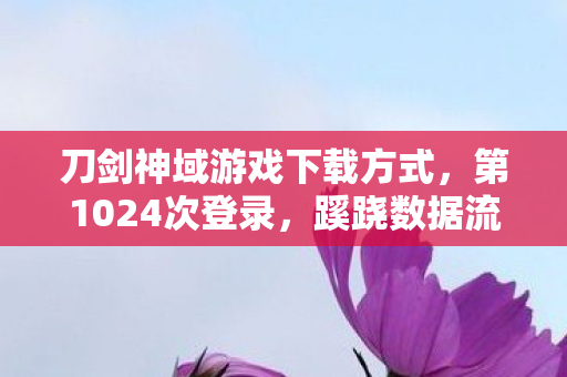 刀剑神域游戏下载方式，第1024次登录，蹊跷数据流里，后背发凉的十年逃亡