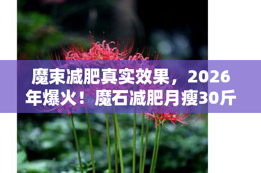 魔束减肥真实效果,2026年爆火!魔石减肥月瘦30斤?背后真相让人惊掉下巴! 魔束减肥真实效果,2026年爆火!魔石减肥月瘦30斤?背后真相让人惊掉下巴!
