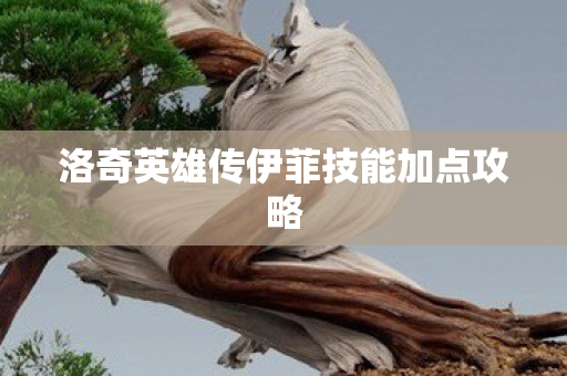 洛奇英雄传伊菲技能加点攻略图片