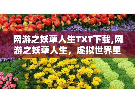 网游之妖孽人生TXT下载,网游之妖孽人生,虚拟世界里的滚烫青春注脚 网游之妖孽人生TXT下载,网游之妖孽人生,虚拟世界里的滚烫青春注脚