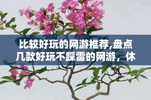 比较好玩的网游推荐,盘点几款好玩不踩雷的网游,休闲硬核玩家都能找到归属感 比较好玩的网游推荐,盘点几款好玩不踩雷的网游,休闲硬核玩家都能找到归属感