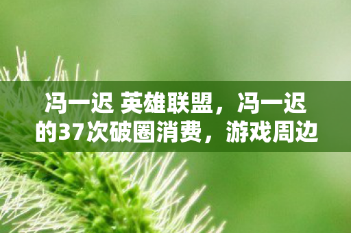 冯一迟的37次破圈消费图片