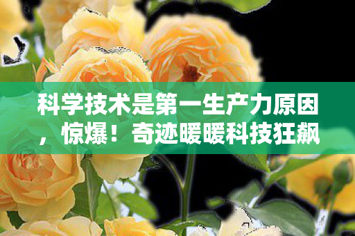 科学技术是第一生产力原因，惊爆！奇迹暖暖科技狂飙，99%玩家不知的逆天操作！