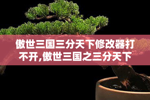 傲世三国三分天下修改器打不开,傲世三国之三分天下专属辅助工具,为经典策略游戏增添全新游玩乐趣 傲世三国三分天下修改器打不开,傲世三国之三分天下专属辅助工具,为经典策略游戏增添全新游玩乐趣