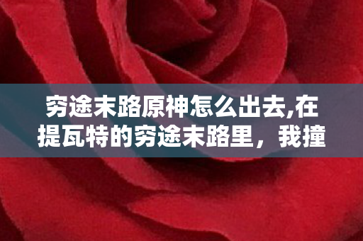 穷途末路原神怎么出去,在提瓦特的穷途末路里,我撞见了意料之外的温柔 穷途末路原神怎么出去,在提瓦特的穷途末路里,我撞见了意料之外的温柔