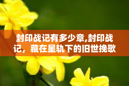 封印战记有多少章,封印战记,藏在星轨下的旧世挽歌与少年征途 封印战记有多少章,封印战记,藏在星轨下的旧世挽歌与少年征途