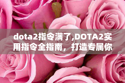 dota2指令满了,DOTA2实用指令全指南,打造专属你的舒适对局体验 dota2指令满了,DOTA2实用指令全指南,打造专属你的舒适对局体验
