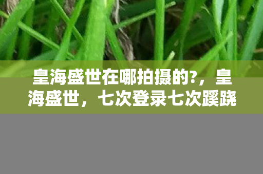 皇海盛世在哪拍摄的?,皇海盛世,七次登录七次蹊跷,后背发凉的十年逃亡真相 皇海盛世在哪拍摄的?,皇海盛世,七次登录七次蹊跷,后背发凉的十年逃亡真相