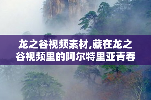 龙之谷视频素材,藏在龙之谷视频里的阿尔特里亚青春，从来都没散场