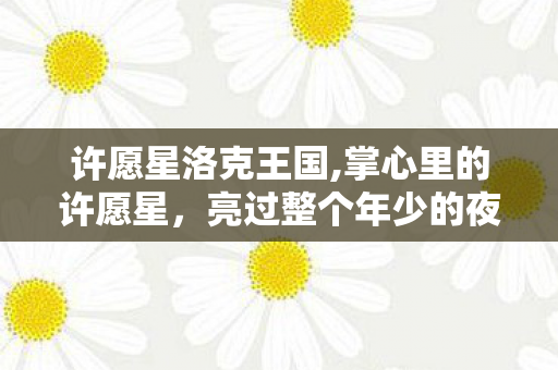 许愿星洛克王国,掌心里的许愿星,亮过整个年少的夜 许愿星洛克王国,掌心里的许愿星,亮过整个年少的夜