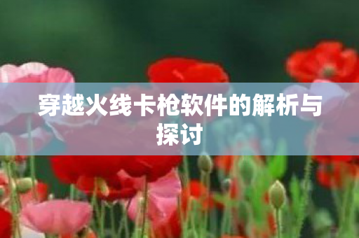 穿越火线卡枪软件的解析与探讨图片