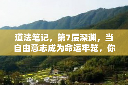 道法笔记,第7层深渊,当自由意志成为命运牢笼,你的选择正在杀死你 道法笔记,第7层深渊,当自由意志成为命运牢笼,你的选择正在杀死你