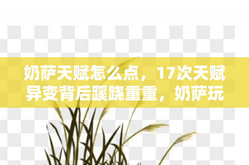 奶萨天赋怎么点,17次天赋异变背后蹊跷重重,奶萨玩家后背发凉真相曝光! 奶萨天赋怎么点,17次天赋异变背后蹊跷重重,奶萨玩家后背发凉真相曝光!