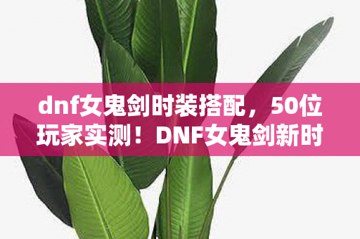 dnf女鬼剑时装搭配,50位玩家实测!DNF女鬼剑新时装竟藏反重力裙摆?大神萌新集体绷不住 dnf女鬼剑时装搭配,50位玩家实测!DNF女鬼剑新时装竟藏反重力裙摆?大神萌新集体绷不住