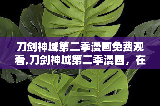刀剑神域第二季漫画免费观看,刀剑神域第二季漫画,在虚拟与现实的边界续写热血与温柔 刀剑神域第二季漫画免费观看,刀剑神域第二季漫画,在虚拟与现实的边界续写热血与温柔