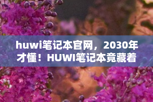 huwi笔记本官网,2030年才懂!HUWI笔记本竟藏着颠覆认知的惊天秘密? huwi笔记本官网,2030年才懂!HUWI笔记本竟藏着颠覆认知的惊天秘密?