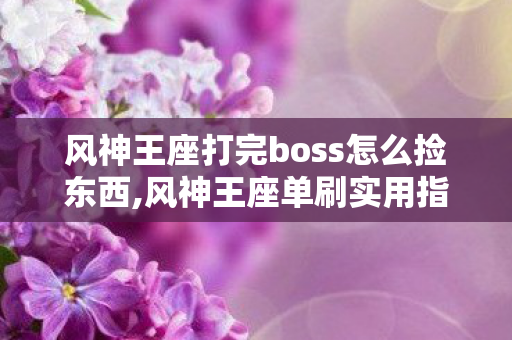 风神王座打完boss怎么捡东西,风神王座单刷实用指南,轻松解锁稀有坐骑与限定幻化 风神王座打完boss怎么捡东西,风神王座单刷实用指南,轻松解锁稀有坐骑与限定幻化