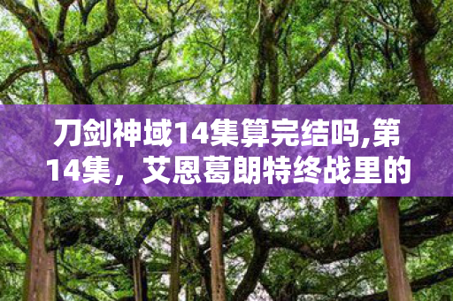 刀剑神域14集算完结吗,第14集,艾恩葛朗特终战里的永恒记忆坐标 刀剑神域14集算完结吗,第14集,艾恩葛朗特终战里的永恒记忆坐标