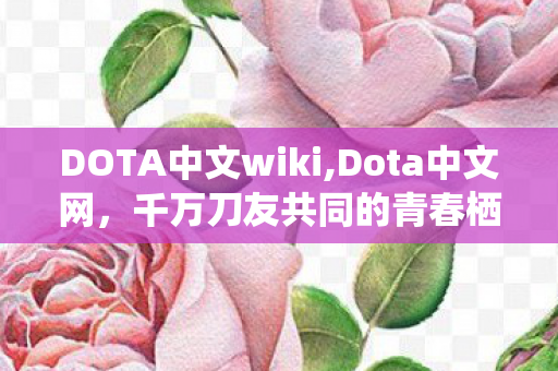 DOTA中文wiki,Dota中文网，千万刀友共同的青春栖息站