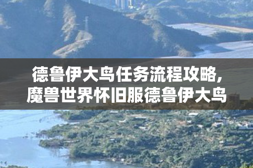 德鲁伊大鸟任务流程攻略,魔兽世界怀旧服德鲁伊大鸟任务完整流程指南 德鲁伊大鸟任务流程攻略,魔兽世界怀旧服德鲁伊大鸟任务完整流程指南