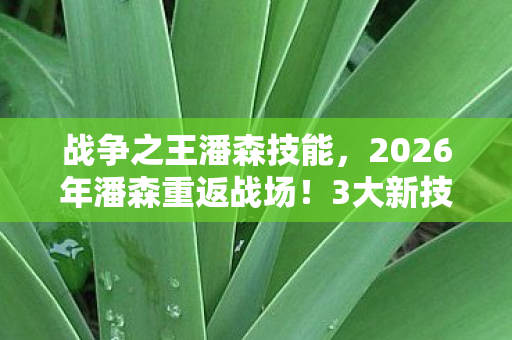 战争之王潘森技能，2026年潘森重返战场！3大新技能曝光，能否再续战争之王传奇？