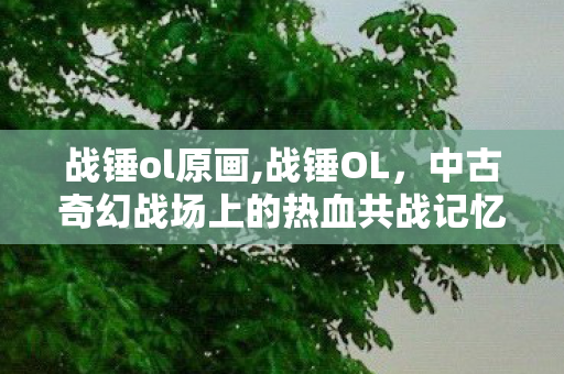 战锤ol原画,战锤OL，中古奇幻战场上的热血共战记忆